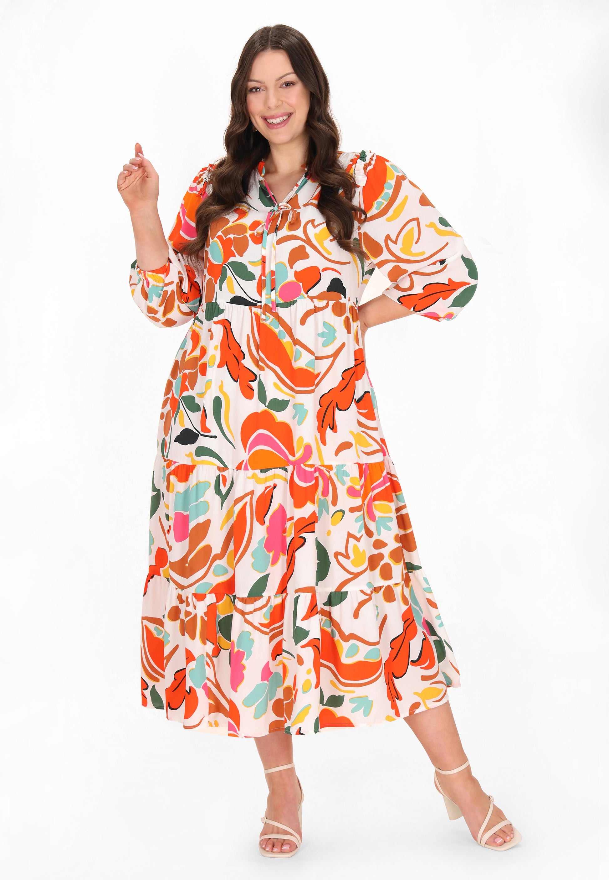 usha Women's Plus Size Dress