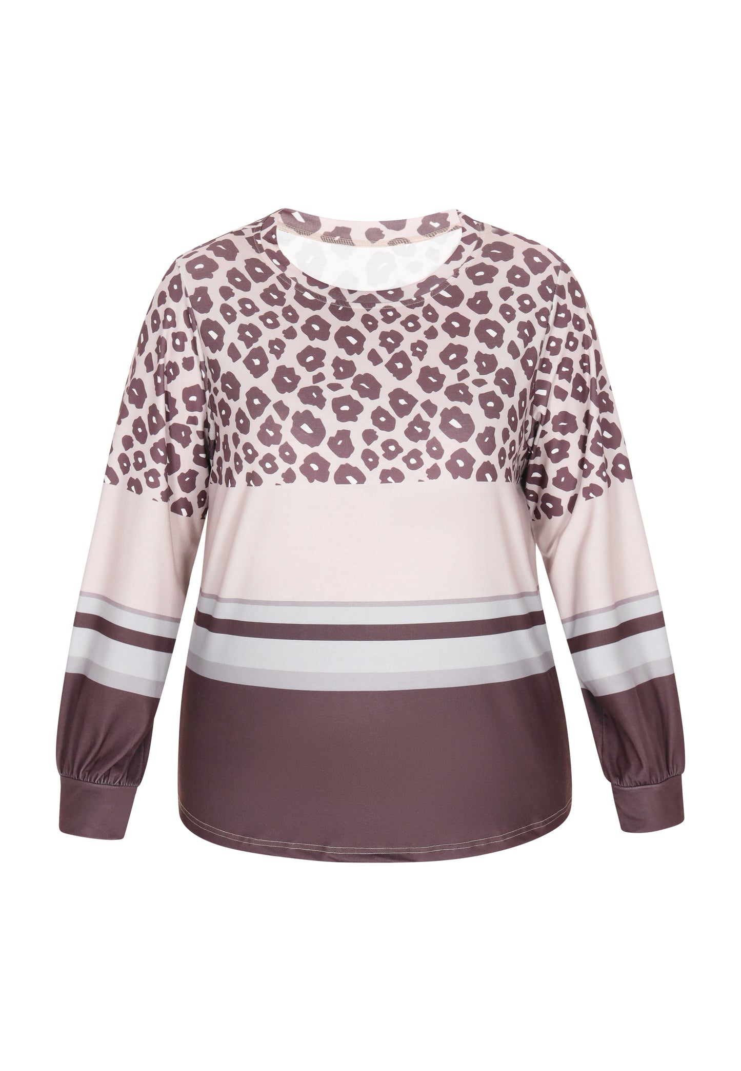 usha PLUS SIZE Damen Langarmshirt in Übergröße