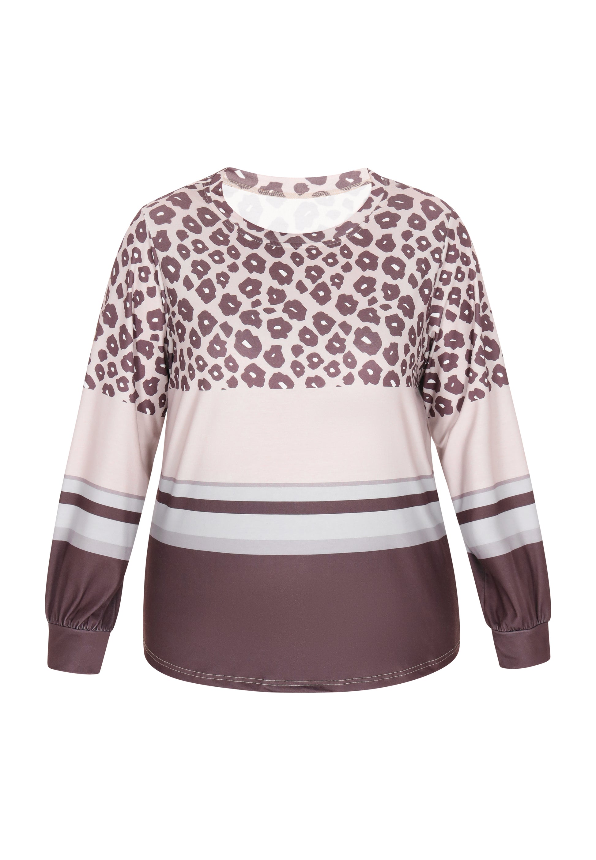 usha PLUS SIZE Damen Langarmshirt in Übergröße