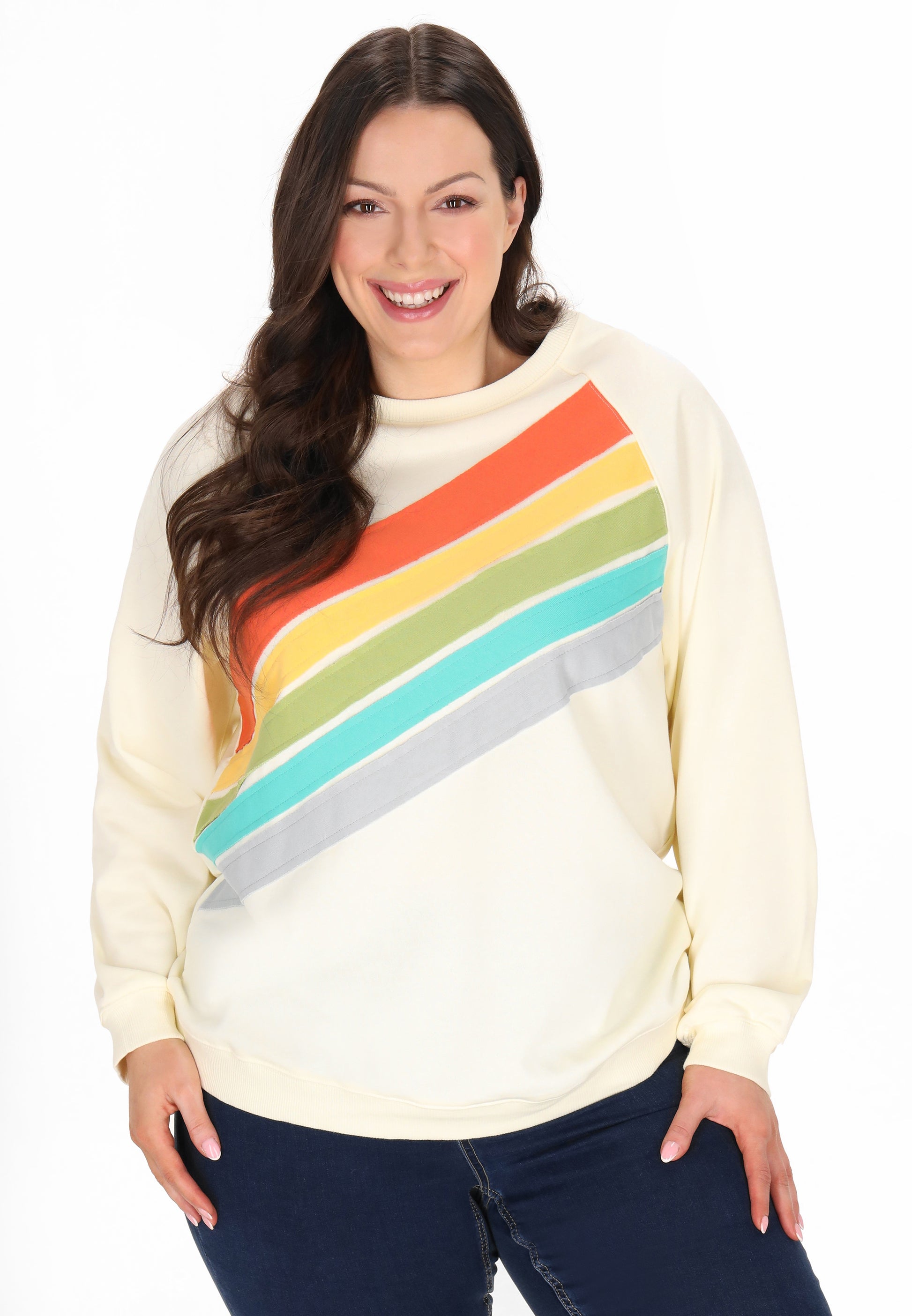 usha BLUE LABEL Women's Plus Size Sweatshirt