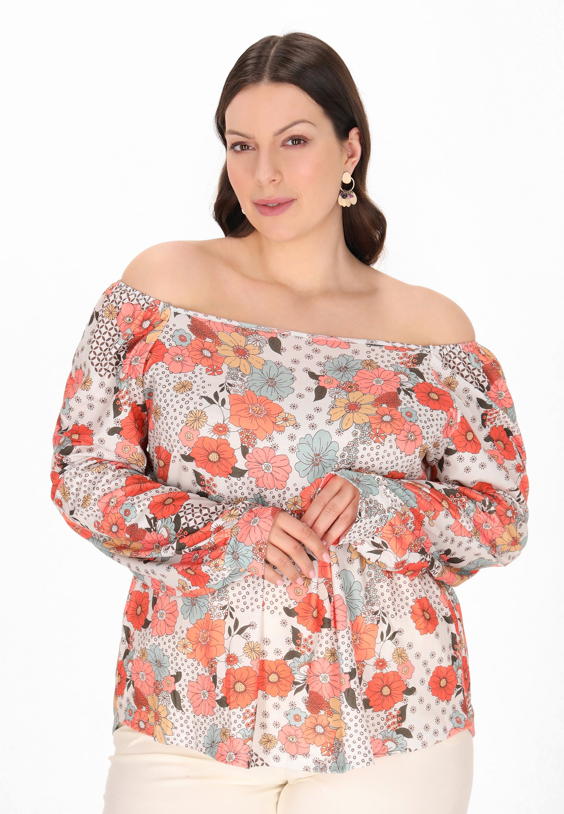 usha PLUS SIZE Damen Plus-Size-Bluse