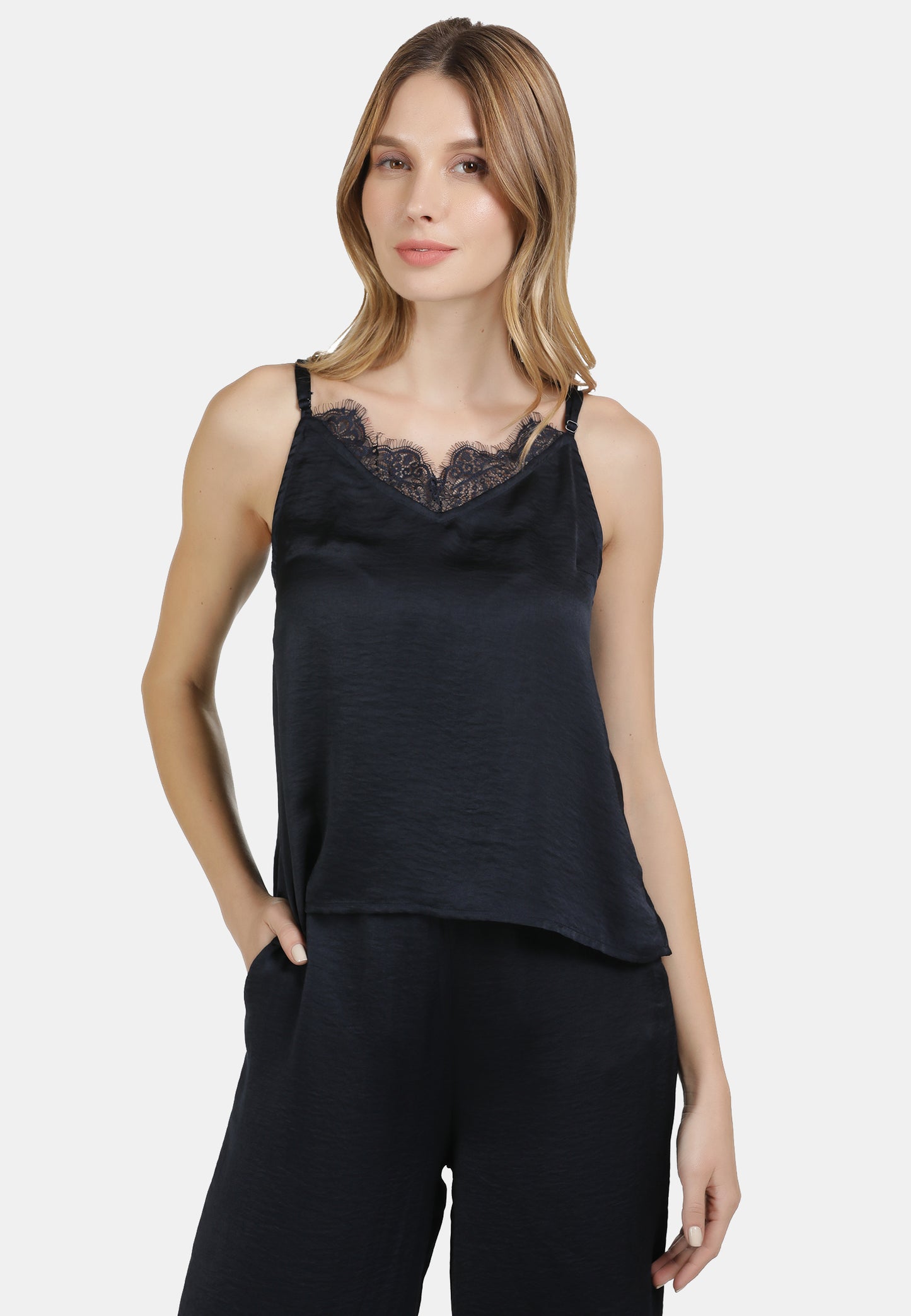 usha Women's Floral Lace Top