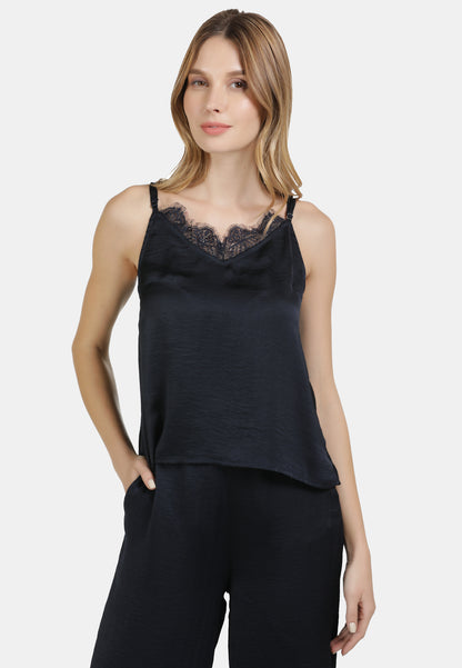 usha Women's Floral Lace Top