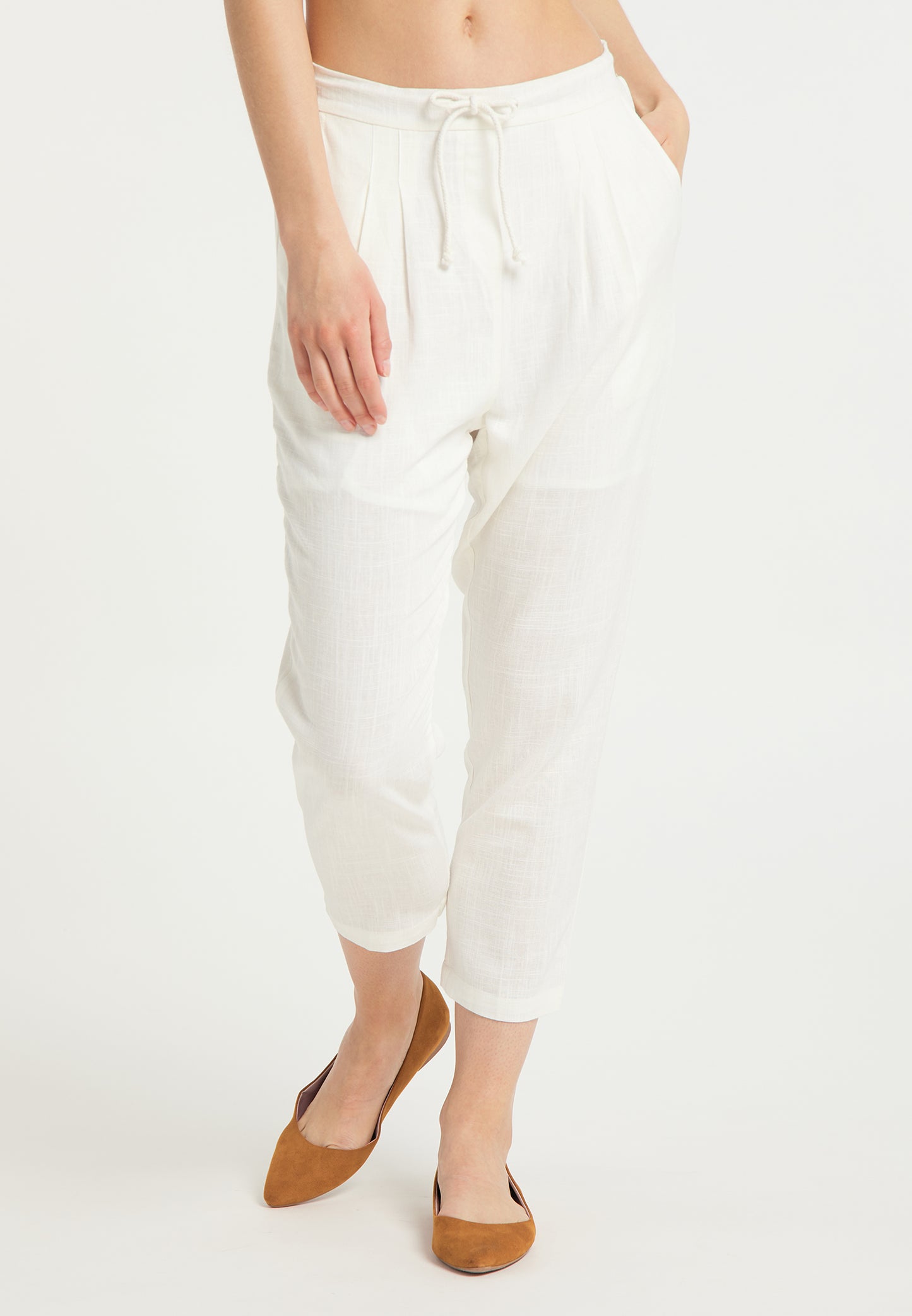 usha Women's Cloth Trousers