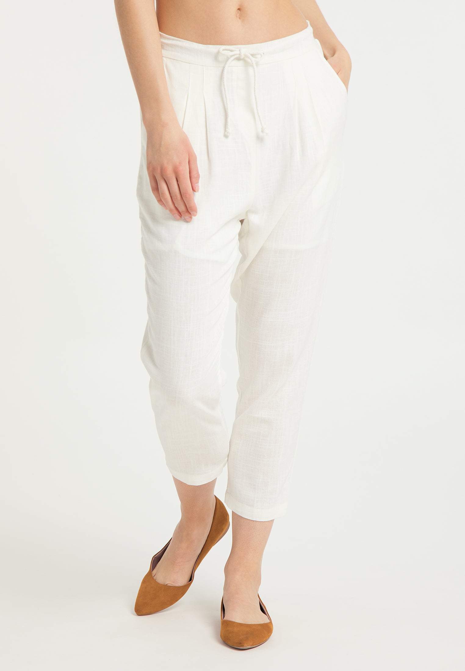 usha Women's Cloth Trousers