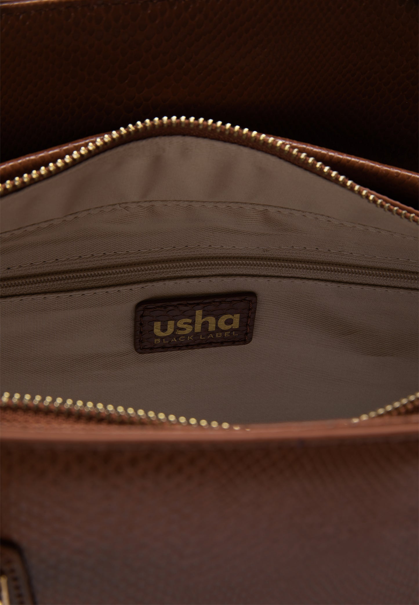usha BLACK LABEL Damen Lederhandtasche