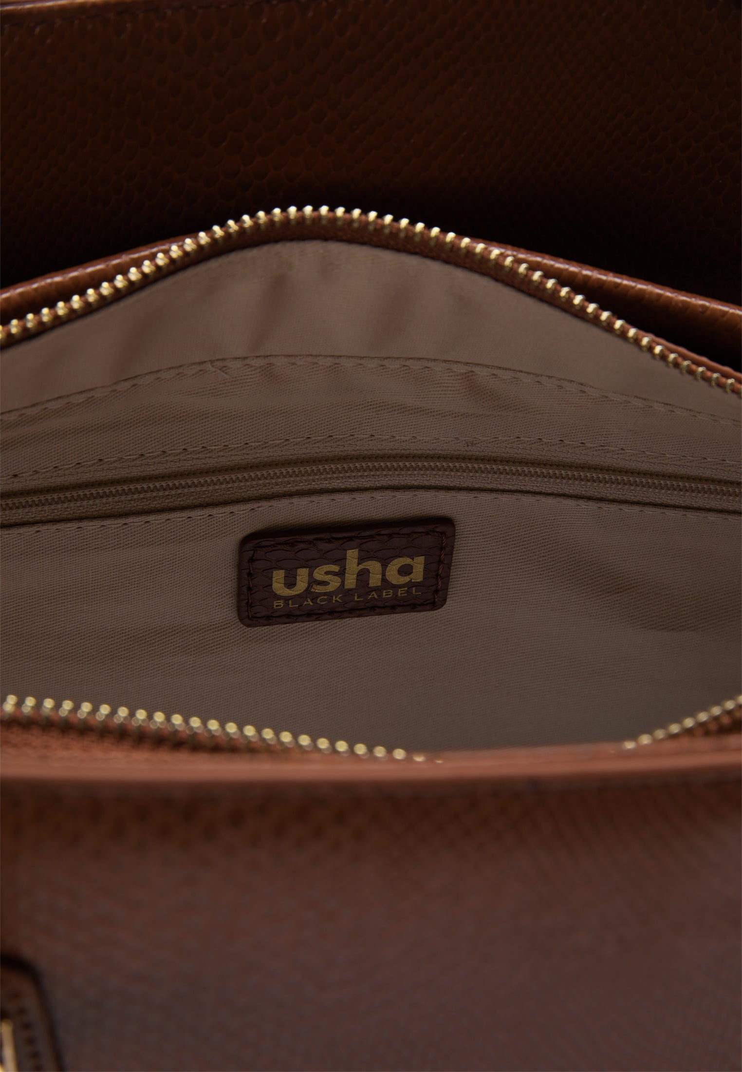 usha BLACK LABEL Damen Lederhandtasche