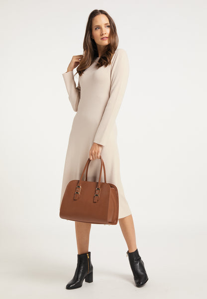 usha BLACK LABEL Damen Lederhandtasche