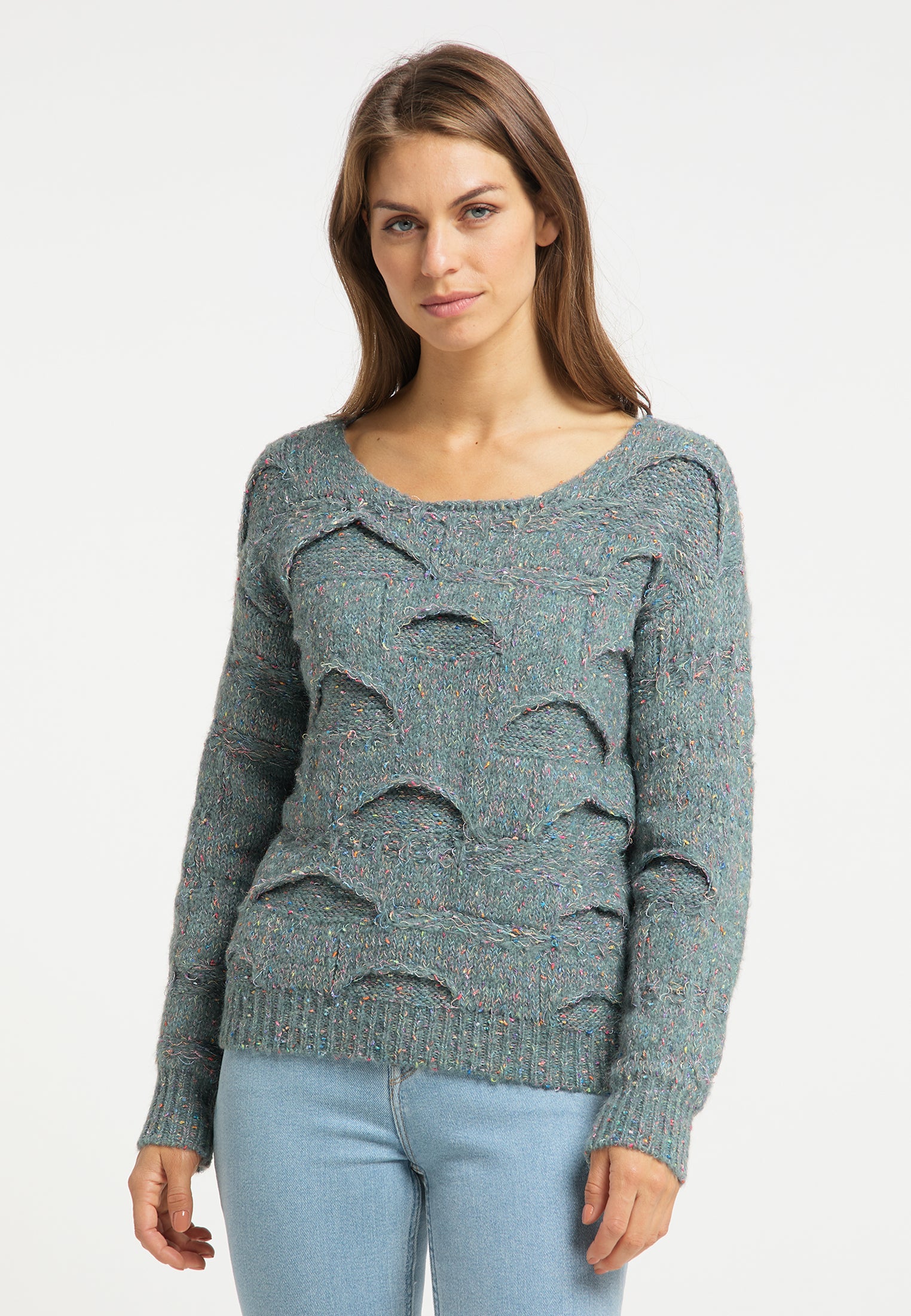 usha Women's Knitted Sweater
