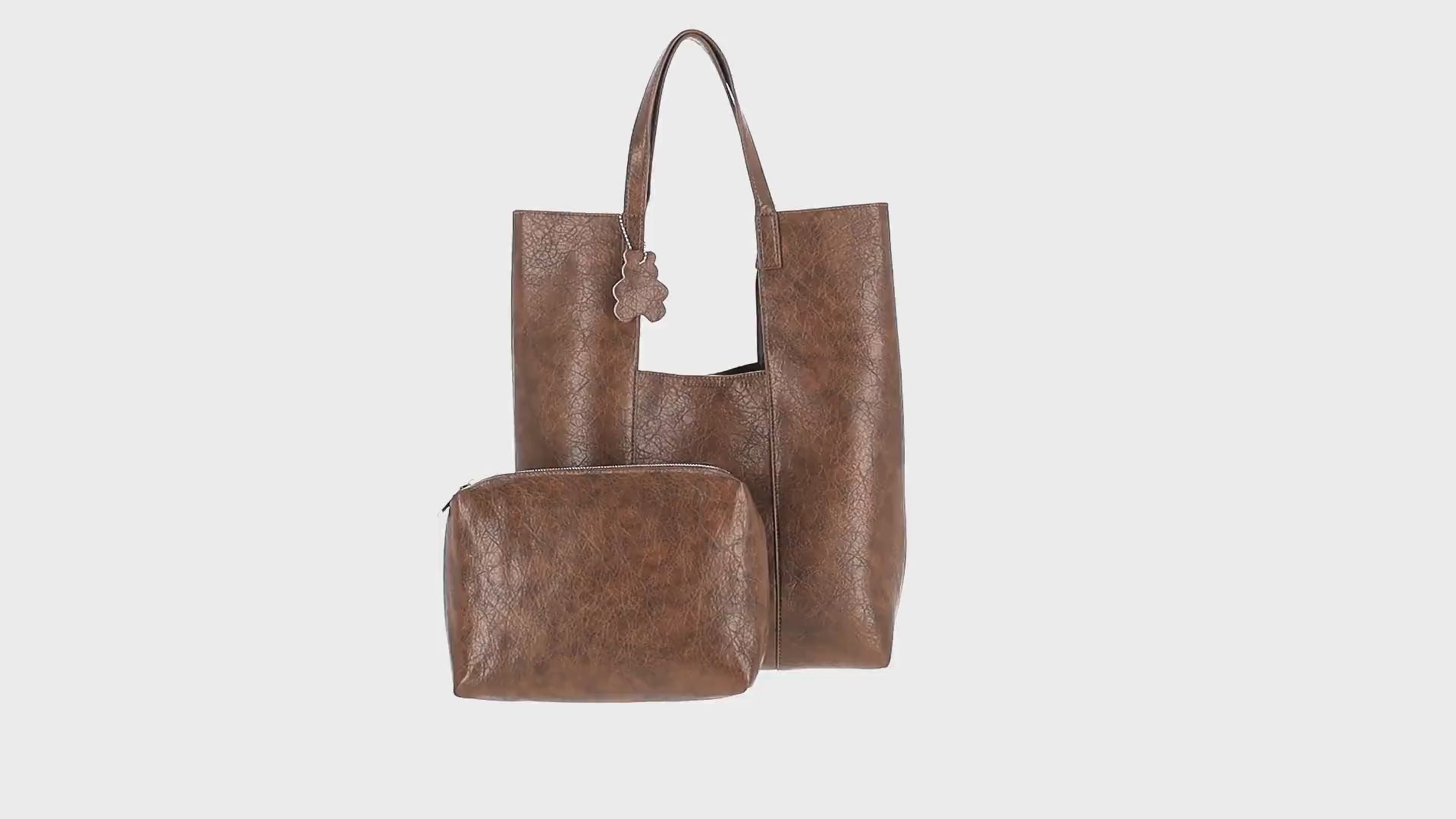 usha WHITE LABEL Women's 2-In-1 Tote Bag Set