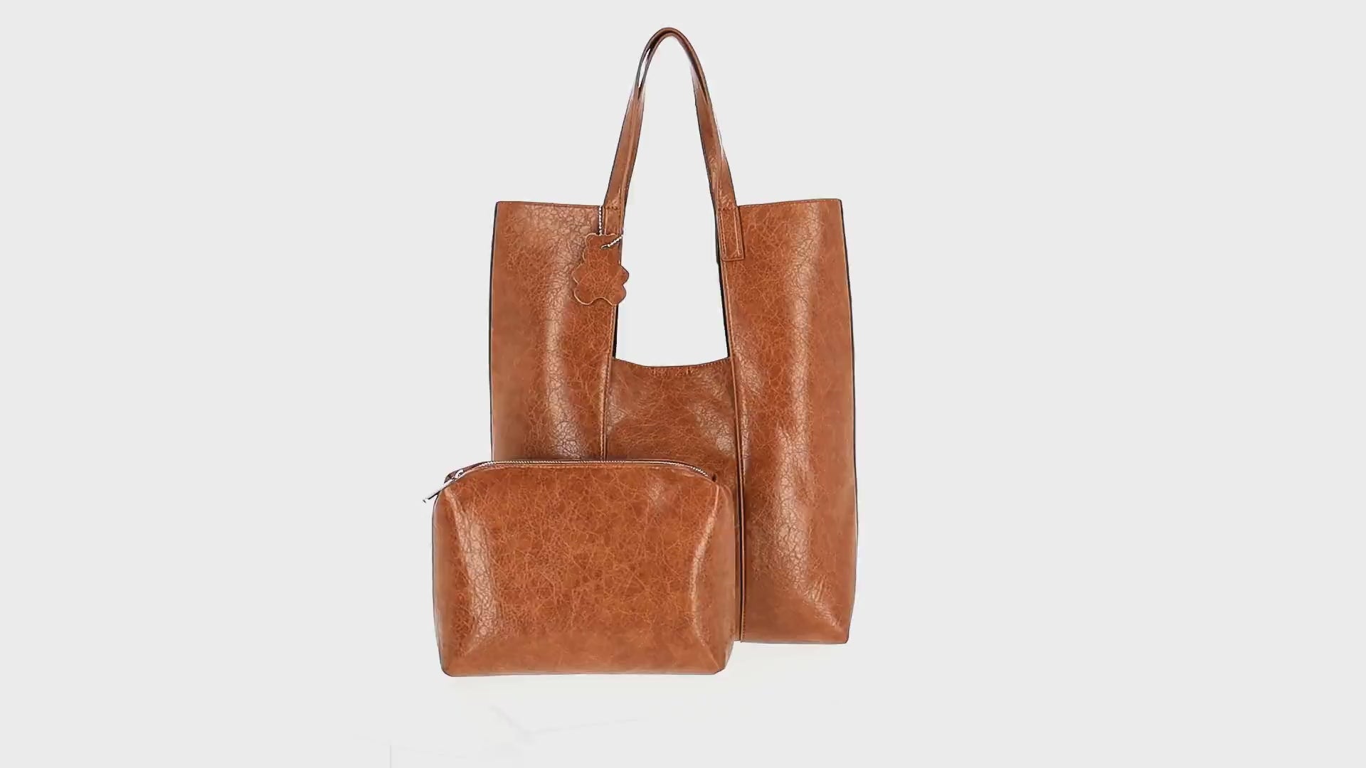 usha WHITE LABEL Women's 2-In-1 Tote Bag Set